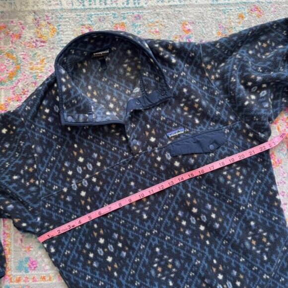 Patagonia Synchilla Snap T Fleece Howl Stone Blue Pullover Sweater Men’s Medium - Picture 5 of 9